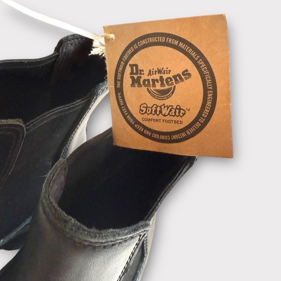 NWT Dr. Martens Audrick Chelsea Black Leather Boots Sz 8 - Picture 6 of 11